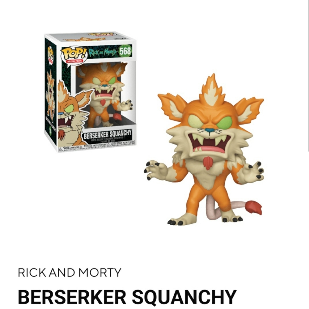 Rick and Morty Funko Pop (Berserker Squanchy)